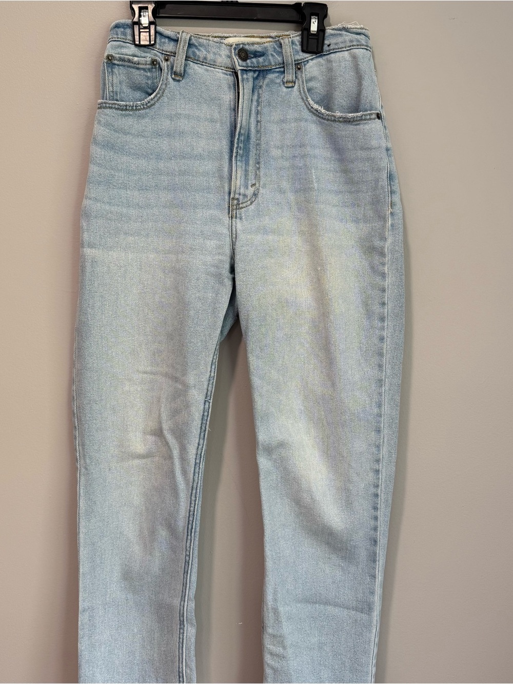 Abercrombie & Fitch Curve Love Ankle Straight Ultra High Rise Jeans